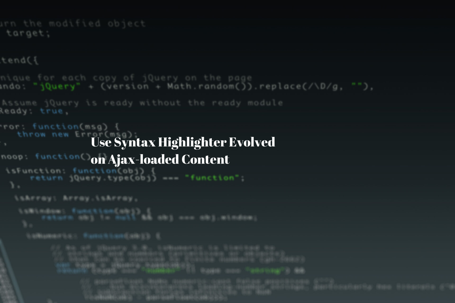 【WP】SyntaxHighlighter Evolved を Ajaxに対応させる方法